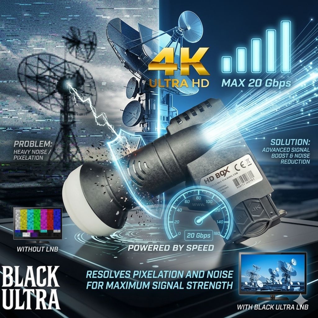 ال بلک الترا 3116 اچ دی باکس 4K با قابلیت افزایش سیگنال HDBoX black ultra