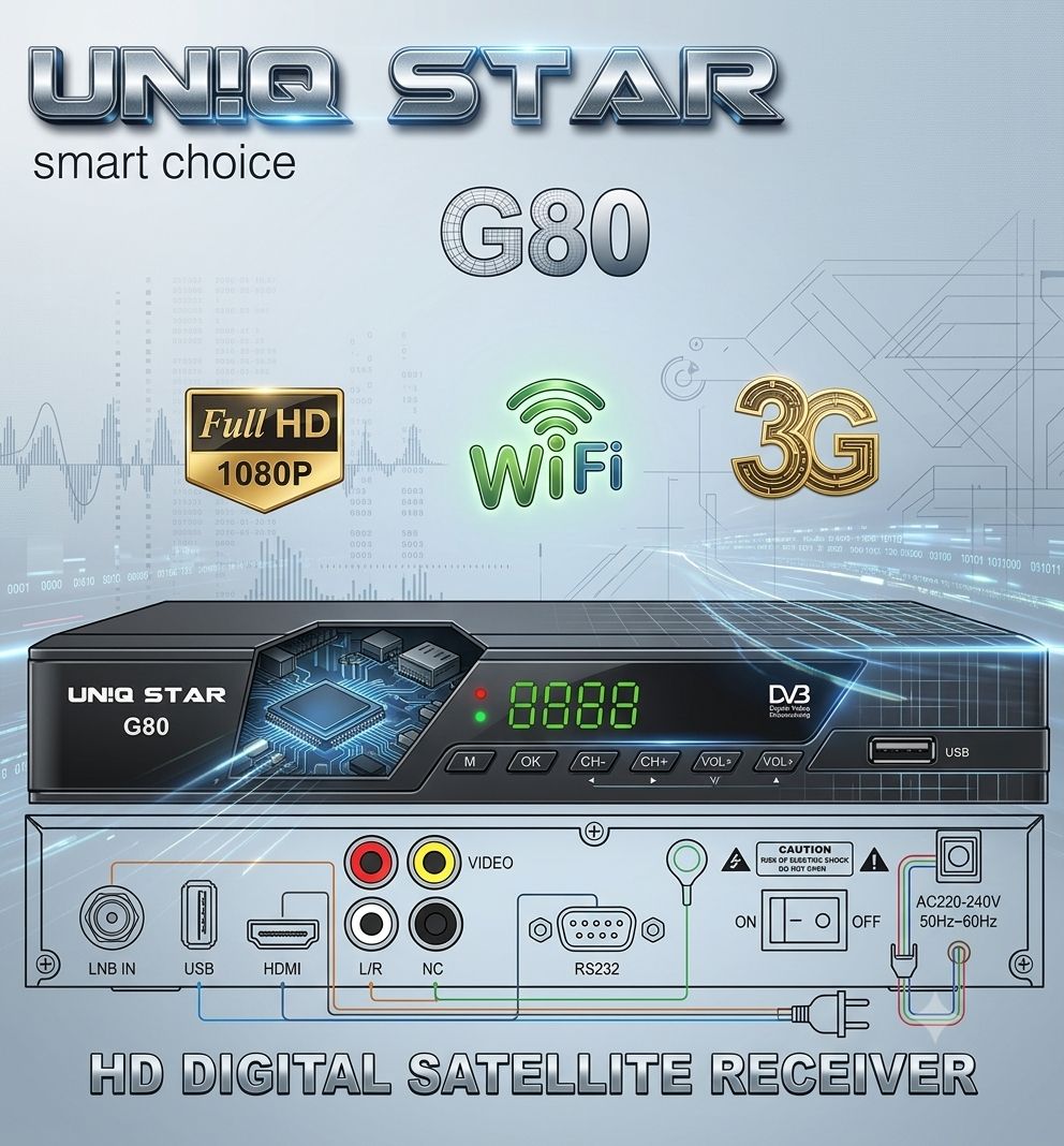 گیرنده یونیک استار g80