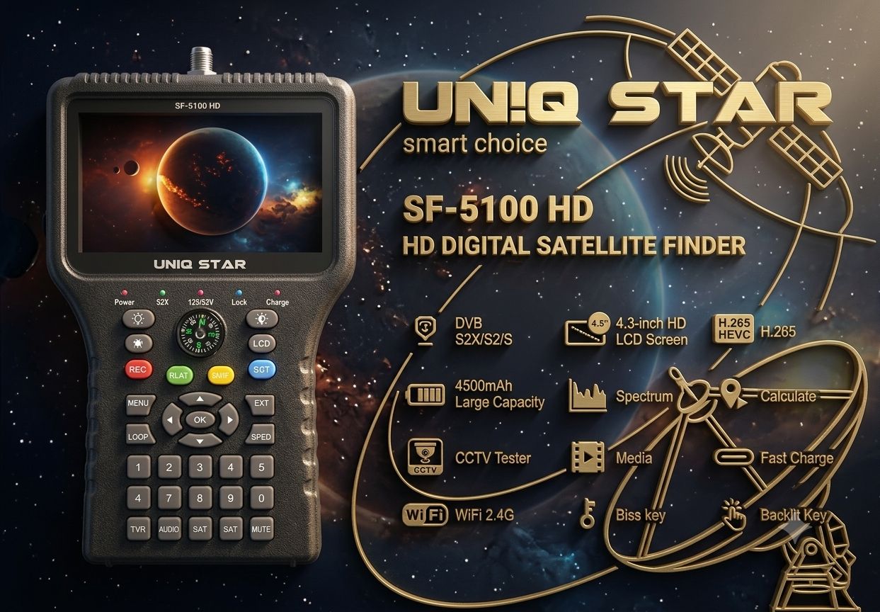 فایندر تصویری جدید یونیک استار 5100 فول اچ دی uniqstar sf 5100 HD (اصل)